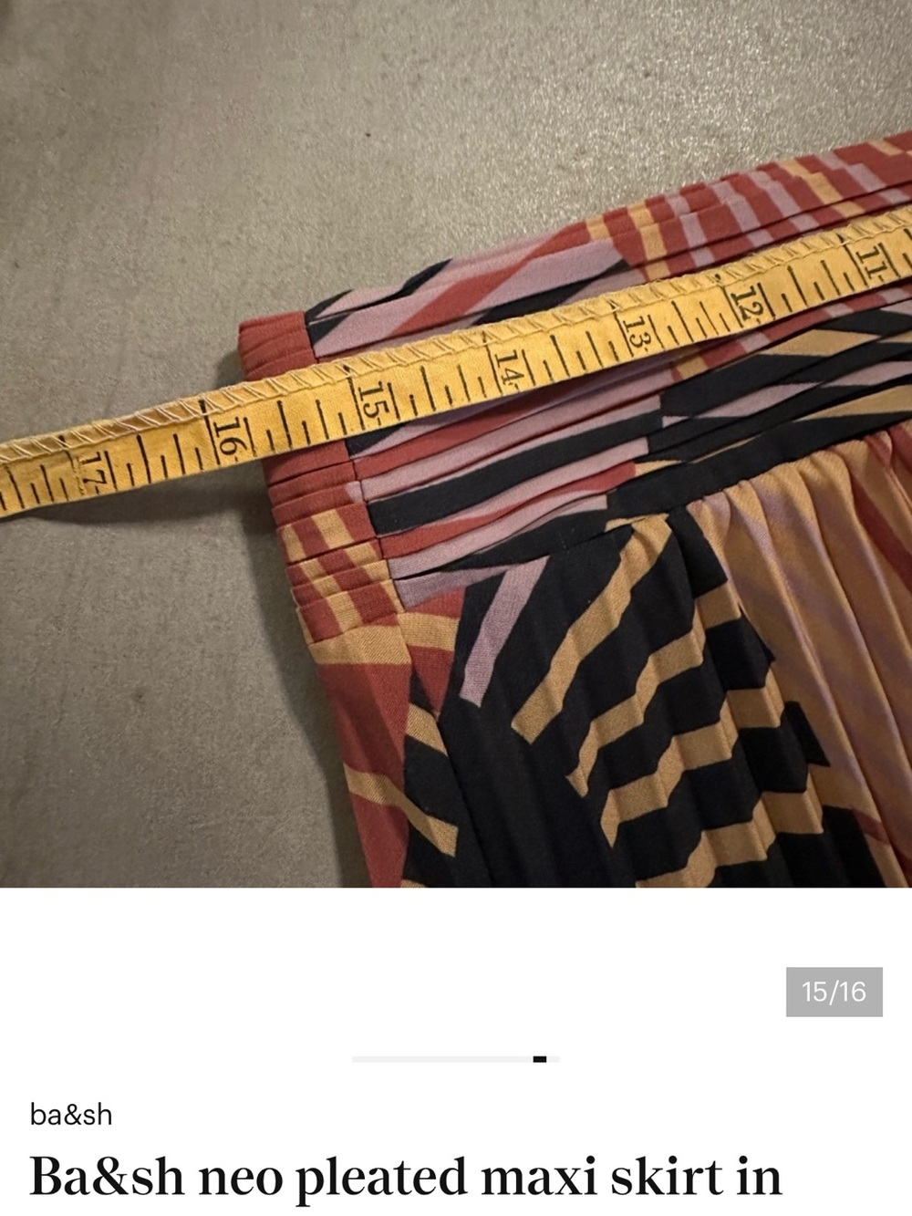 ba&sh Colorful Abstract Maxi Skirt - Picture 9 of 11